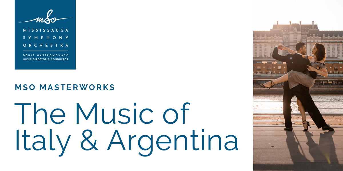 Event graphic for MSO: The Music of Italy and Argentina